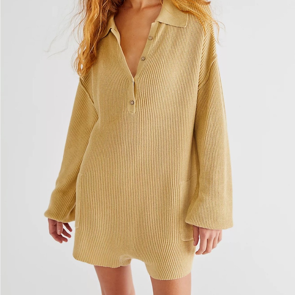 Free People Picnic Sweater Romper